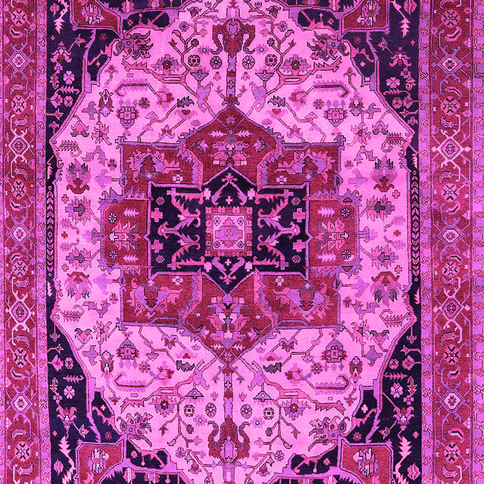 Machine Washable Oriental Pink Industrial Rug, wshurb2638pnk