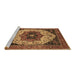 Sideview of Machine Washable Oriental Brown Industrial Rug, wshurb2638brn