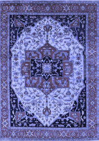 Oriental Blue Industrial Rug, urb2638blu