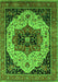 Machine Washable Oriental Green Industrial Area Rugs, wshurb2638grn