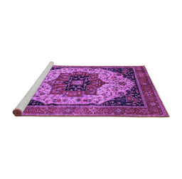 Sideview of Machine Washable Oriental Purple Industrial Area Rugs, wshurb2638pur