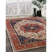 Machine Washable Industrial Modern Camel Brown Rug in a Family Room, wshurb2638