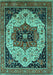 Oriental Turquoise Industrial Rug, urb2638turq