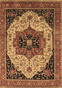 Oriental Brown Industrial Rug, urb2638brn