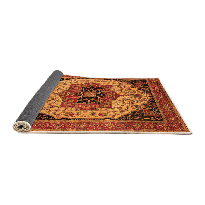 Sideview of Oriental Orange Industrial Rug, urb2638org