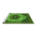 Sideview of Machine Washable Oriental Green Industrial Area Rugs, wshurb2638grn