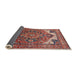 Sideview of Mid-Century Modern Light Copper Gold Oriental Rug, urb2639