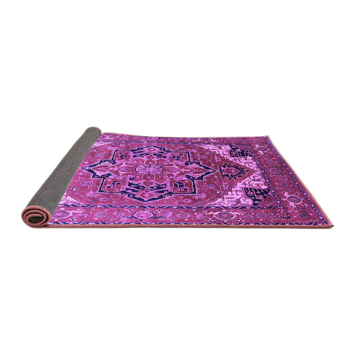 Sideview of Oriental Purple Industrial Rug, urb2639pur