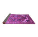 Sideview of Oriental Purple Industrial Rug, urb2639pur