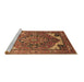 Sideview of Machine Washable Oriental Brown Industrial Rug, wshurb2639brn