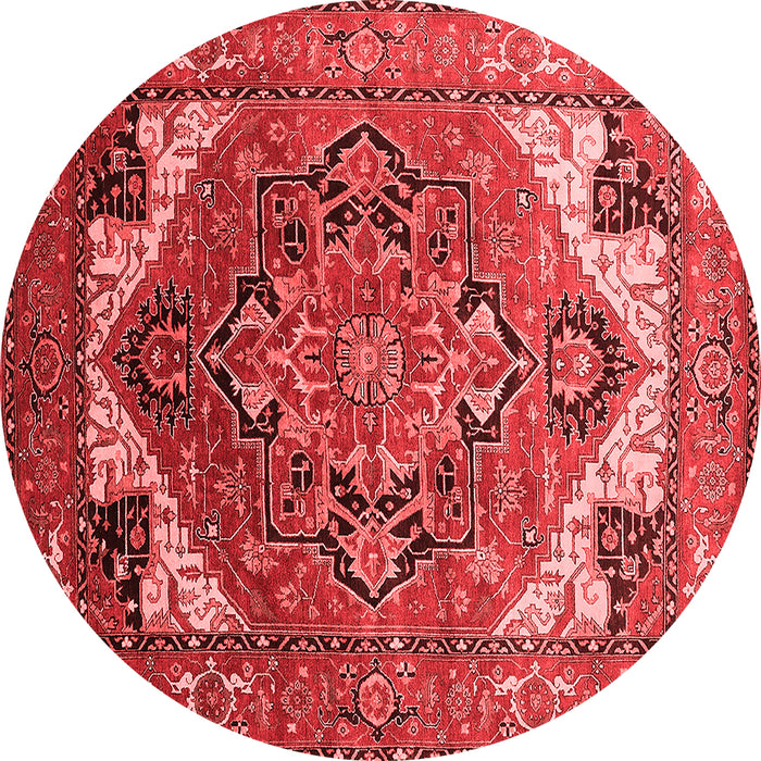 Machine Washable Oriental Red Industrial Rug, wshurb2639red