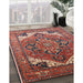 Mid-Century Modern Light Copper Gold Oriental Rug in Family Room, urb2639