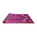 Sideview of Oriental Pink Industrial Rug, urb2639pnk