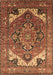 Machine Washable Oriental Brown Industrial Rug, wshurb2639brn