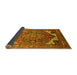 Sideview of Oriental Yellow Industrial Rug, urb2639yw