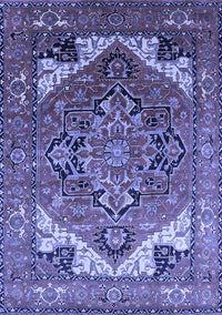 Oriental Blue Industrial Rug, urb2639blu