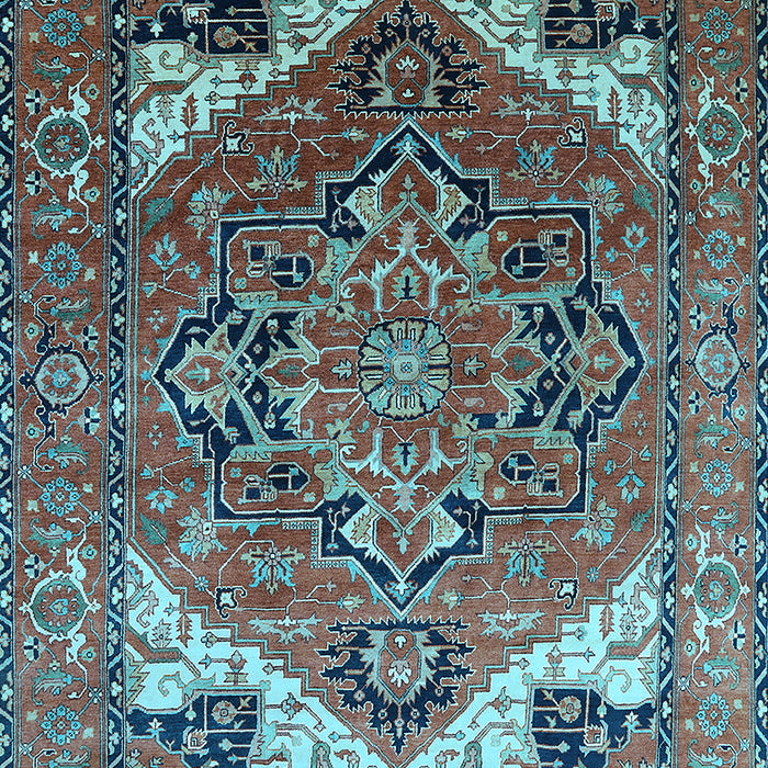 Oriental Light Blue Industrial Rug, urb2639lblu