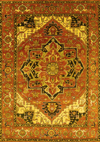 Oriental Yellow Industrial Rug, urb2639yw