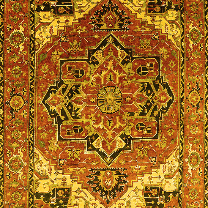 Oriental Yellow Industrial Rug, urb2639yw