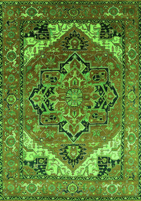 Oriental Green Industrial Rug, urb2639grn