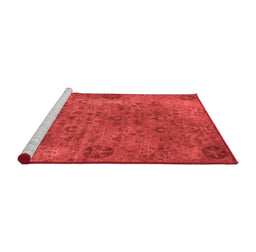 Industrial Red Washable Rugs