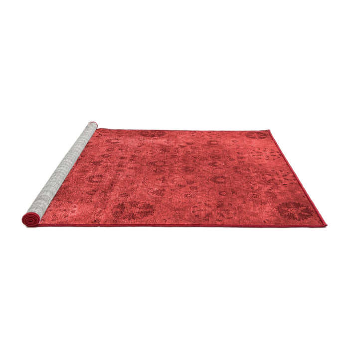 Industrial Red Washable Rugs