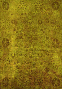 Oriental Yellow Industrial Rug, urb2640yw