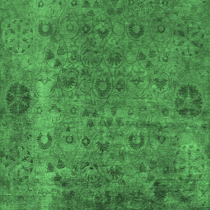 Oriental Emerald Green Industrial Rug, urb2640emgrn