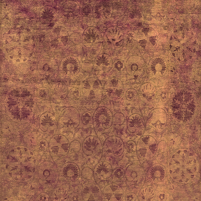 Machine Washable Oriental Orange Industrial Area Rugs, wshurb2640org