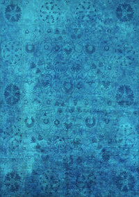 Oriental Turquoise Industrial Rug, urb2640turq