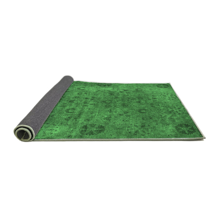 Sideview of Oriental Emerald Green Industrial Rug, urb2640emgrn