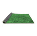 Sideview of Oriental Emerald Green Industrial Rug, urb2640emgrn