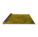 Sideview of Oriental Yellow Industrial Rug, urb2640yw