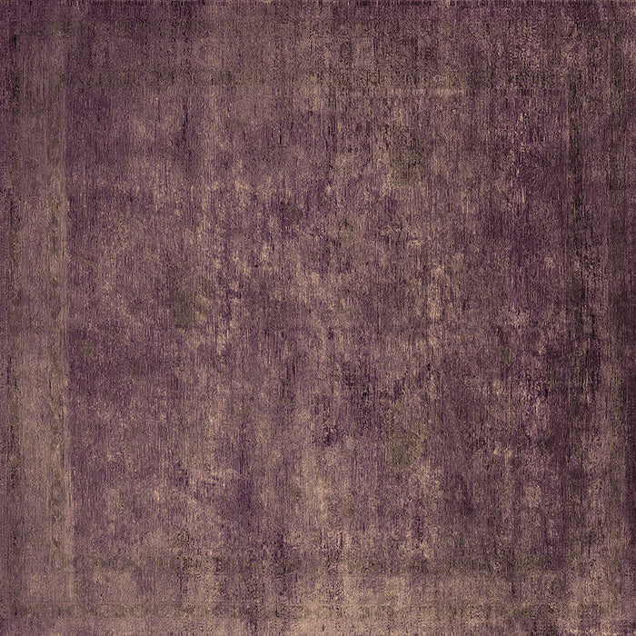 Square Oriental Brown Industrial Rug, urb2641brn