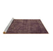 Sideview of Machine Washable Oriental Brown Industrial Rug, wshurb2641brn