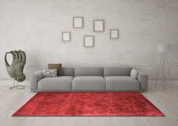 Industrial Red Washable Rugs