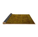 Sideview of Oriental Yellow Industrial Rug, urb2641yw