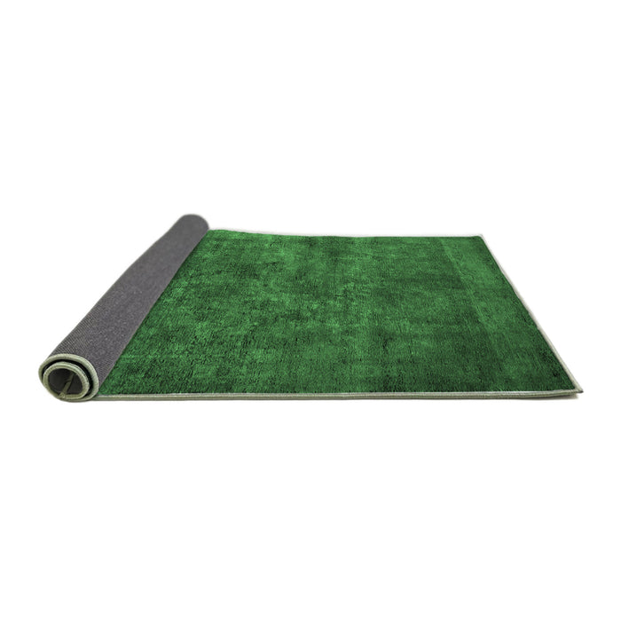 Sideview of Oriental Emerald Green Industrial Rug, urb2641emgrn