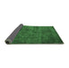 Sideview of Oriental Emerald Green Industrial Rug, urb2641emgrn