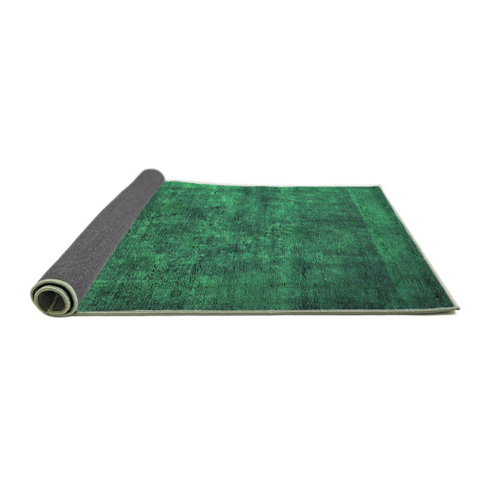 Sideview of Oriental Green Industrial Rug, urb2641grn