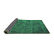 Sideview of Oriental Green Industrial Rug, urb2641grn