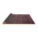 Sideview of Oriental Brown Industrial Rug, urb2641brn