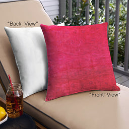 Front View of Mid-Century Modern Urban Square Lavender Blush Beige Throw Pillow, 18 inch by 18 inch, pwurb2642