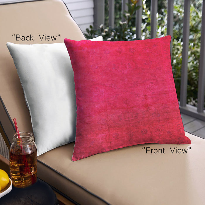 Front View of Mid-Century Modern Urban Square Lavender Blush Beige Throw Pillow, 18 inch by 18 inch, pwurb2642