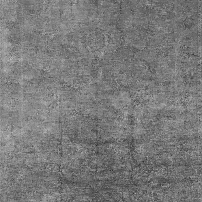 Machine Washable Oriental Gray Industrial Rug, wshurb2642gry