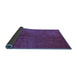 Sideview of Oriental Blue Industrial Rug, urb2642blu