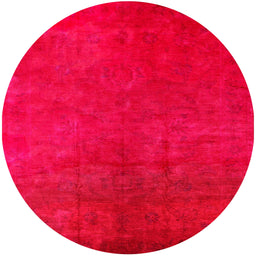 Round Machine Washable Industrial Modern Lavender Blush Beige Rug, wshurb2642