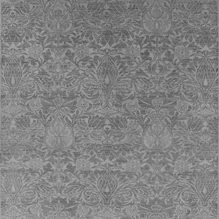 Machine Washable Oriental Gray Industrial Rug, wshurb2643gry