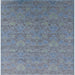 Square Machine Washable Industrial Modern Columbia Blue Rug, wshurb2643