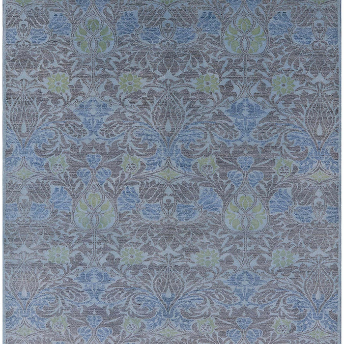 Machine Washable Industrial Modern Columbia Blue Rug, wshurb2643